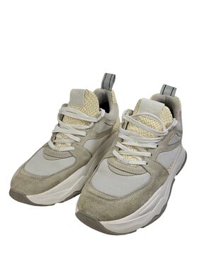 P448 Chunky Sneaker in Beige and Cream. Size 7.5